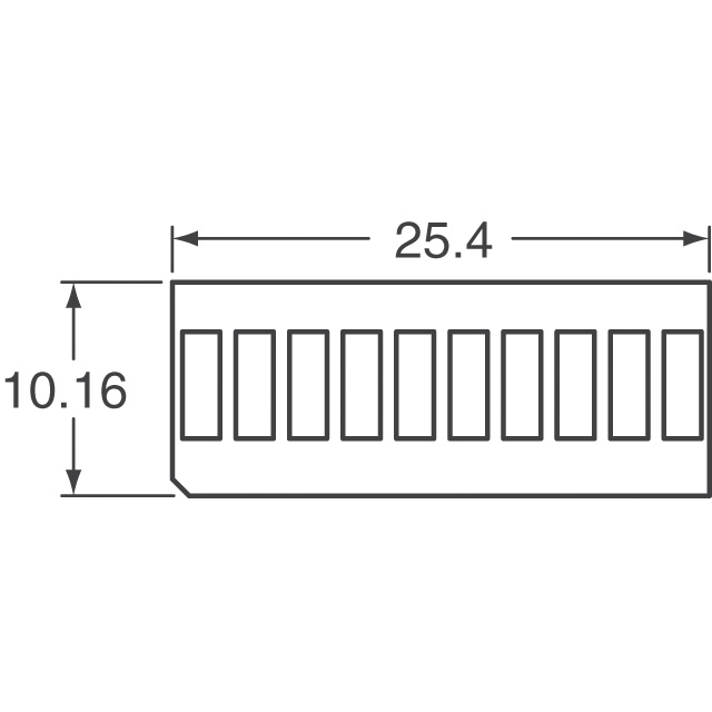 DC10YWA Kingbright  LED - Circuit imprimé Indicateurs Réseaux Barres lumineuses Graphiques à barres